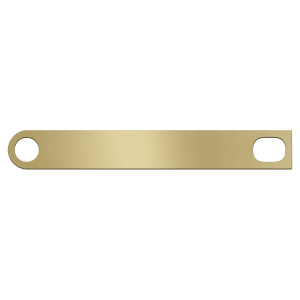 4 3/4" x 5/8" Brushed Brass Gavel Band