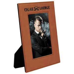5" x 7" Rawhide Engraved Faux Leather Photo Frame