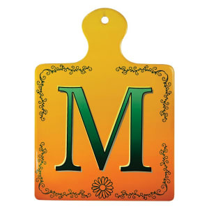 6 1/2" x 9 1/4" Custom Printed Square Paddle Ceramic Trivet / Wall Decor