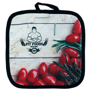6 3/4" x 6 3/4" White Custom Printed Hot Pad