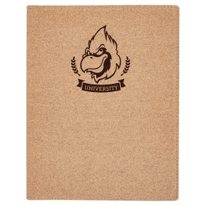 7" x 9" Small Cork Portfolio with Notepad