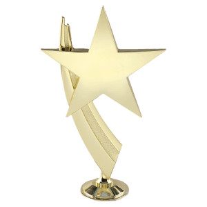 8" Gold Star Casting with Sweep and Mounting Stud