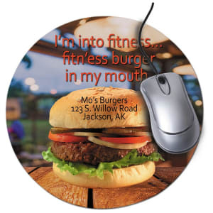8" Round Custom Printed Neoprene Mouse Pad