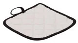 6 3/4" x 6 3/4" White Custom Printed Hot Pad - Back view