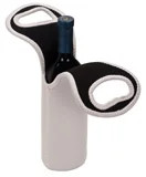 4 3/4" x 14 1/2" Custom Printed Insulated Wine Gift Bag - Open view