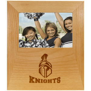 Genuine Red Alder 4"x 6" Picture Frame with 4 1/2" x 8" Engraving Area