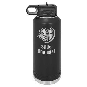 Polar Camel 40 oz. Black Water Bottle