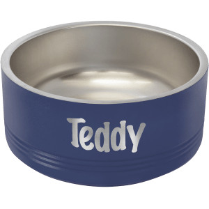Polar Camel 32 oz. Medium Navy Blue Pet Bowl