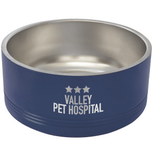 Polar Camel 64 oz. Large Navy Blue Pet Bowl