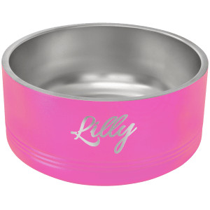 Polar Camel 64 oz. Large Pink Pet Bowl