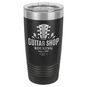 Polar Camel 20 oz. Black Ringneck Tumbler with Standard Lid
