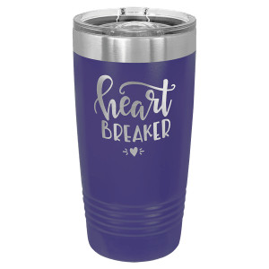 Polar Camel 20 oz. Purple Ringneck Tumbler with Slider Lid