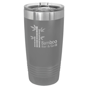 Polar Camel 20 oz. Dark Gray Ringneck Tumbler with Slider Lid