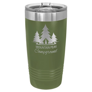 Polar Camel 20 oz. Olive Green Ringneck Tumbler with Slider Lid