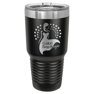 Polar Camel 30 oz. Black Ringneck Tumbler with Slider Lid