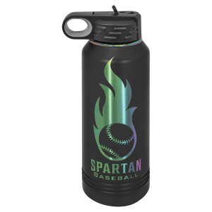 Polar Camel 32 oz. Black/Prism Water Bottle