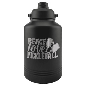 Polar Camel 128 oz. Black Vacuum Insulated Jug with Chug Lid and Easy-Carry Handle