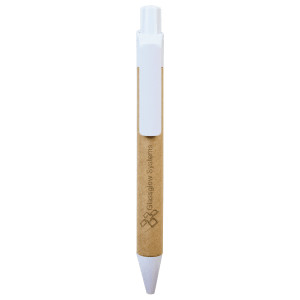 Recycled Paper Pen with White Trim