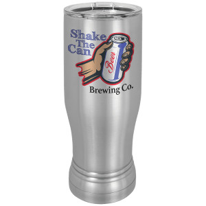 Stainless Steel Custom Printed 14 oz. Polar Camel Pilsner with Clear Lid