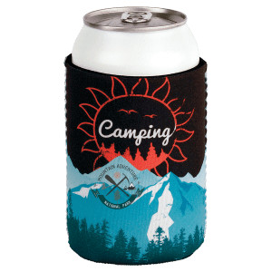 White Custom Printed Can Beverage Holder