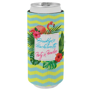 White Slim Custom Printed Beverage Holder
