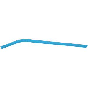 10" Blue Small Silicone Straw