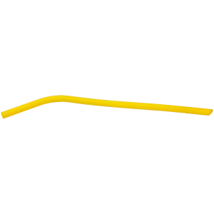 10" Yellow Small Silicone Straw