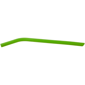 10" Green Large Silicone Straw
