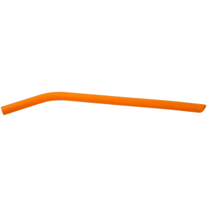10" Orange Large Silicone Straw