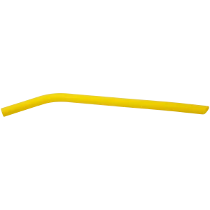 10" Yellow Large Silicone Straw