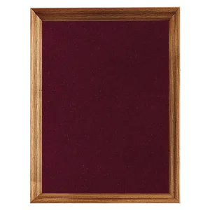 10" x 13" American Walnut Shadow Box with Maroon Velour Backing (Assembled)