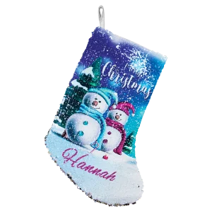 10" x 14" Reversible Sequin Christmas Stocking