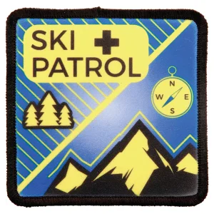 2 1/2" x 2 1/2" Square Custom Printed Patch with Adhesive & Black Border