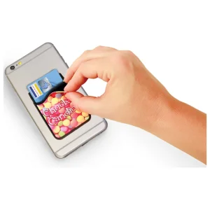2-in-1 Cell Phone Wallet with Custom Printed & Removable Cleaning Insert