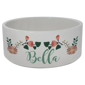 2.95" x 7.0" Custom Printed Ceramic Pet Bowl