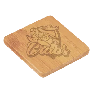 3 1/2" x 3 1/2" Square Bamboo Coaster