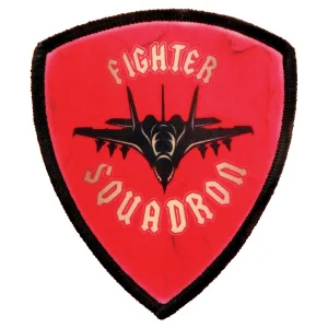3" Shield Custom Printed Patch with Adhesive & Black Border
