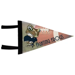 8" x 12" White Custom Printed Pennant