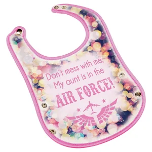 8" x 13" Pink Custom Printed Baby Bib