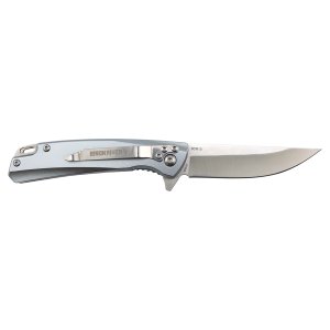 Bison River 4" Gray Everyday Carry Knife with Ball Bearing Open Mechanism - Open 2 view