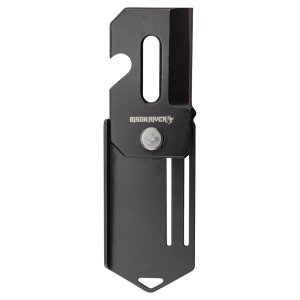 Bison River 2" Black Everyday Carry Knife - Open view
