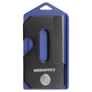Bison River 2" Blue Everyday Carry Knife - Back view