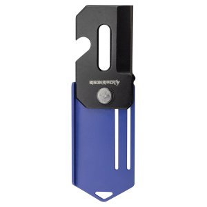 Bison River 2" Blue Everyday Carry Knife - Open view