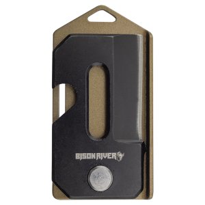 Bison River 2" Flat Dark Earth Everyday Carry Knife - Back view