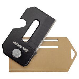 Bison River 2" Sand Everyday Carry Knife - Open 2 view