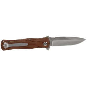 4 1/2" Wood Handle Knife - Open view
