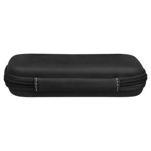 7" x 2 1/2" x 1 3/4" Black/Silver Smoke Case - Back view
