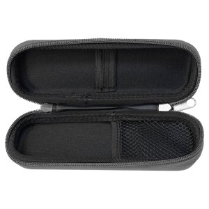 7" x 2 1/2" x 1 3/4" Gray Smoke Case - Open view
