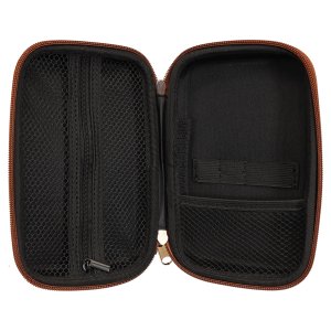 7" x 4" x 2 1/2" Rawhide Smoke Case - Open view