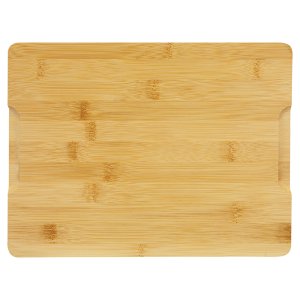 11 1/2" x 8 3/4" Bamboo Cutting Board with Drip Ring - Back view